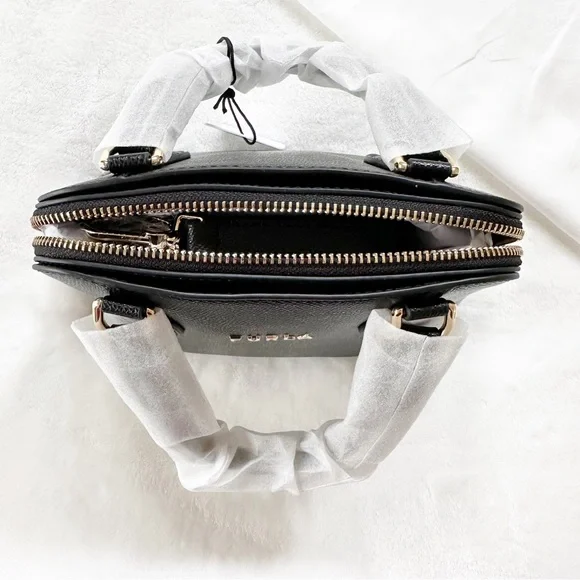 NWT FURLA Vittoria Top Handle Dome Crossbody Bag Black NEW Style WB00539 - Picture 9 of 11